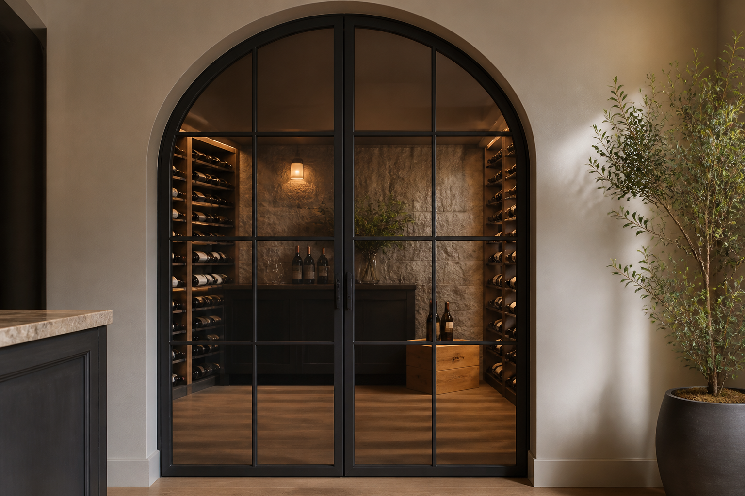 VLX 100 Arched / Custom Door in San Jose, CA | Meridian Windows and Doors San Jose - detail 3