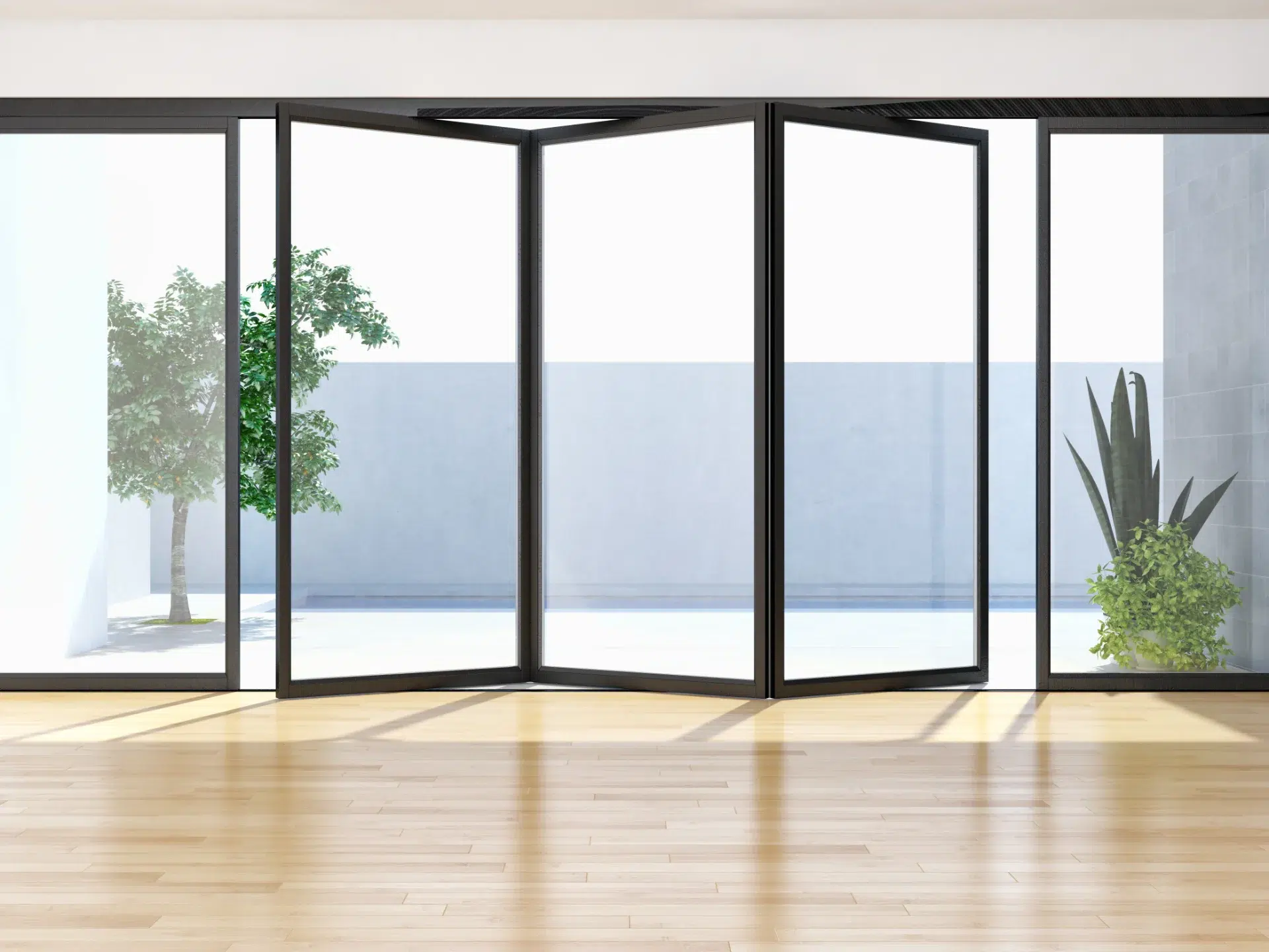 VLX 100 Bifold / Folding Door in San Jose, CA | Meridian Windows and Doors San Jose - detail 1