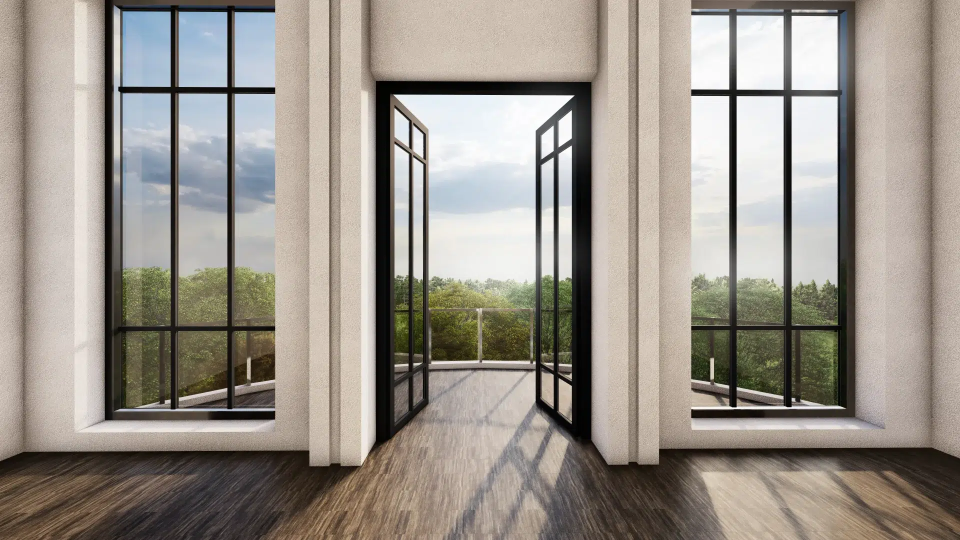 VLX 100 Double Swing / French Door in San Jose, CA | Meridian Windows and Doors San Jose - detail 1