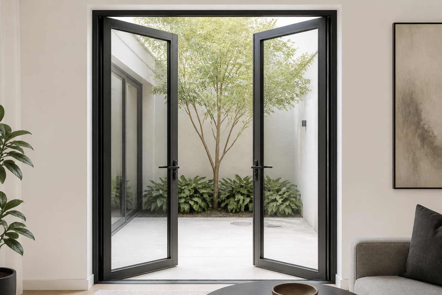 VLX 100 Double Swing / French Door in San Jose, CA | Meridian Windows and Doors San Jose - detail 6