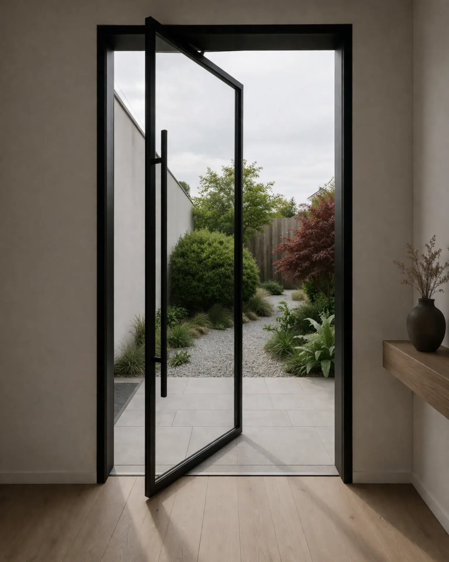 VLX 100 Pivot Door in San Jose, CA | Meridian Windows and Doors San Jose - detail 1