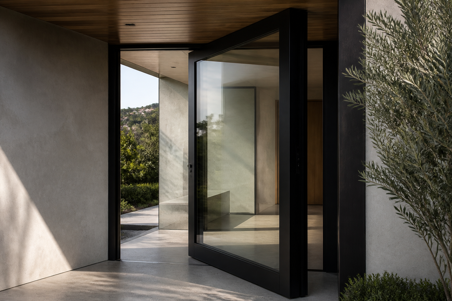 VLX 100 Pivot Door in San Jose, CA | Meridian Windows and Doors San Jose - detail 2
